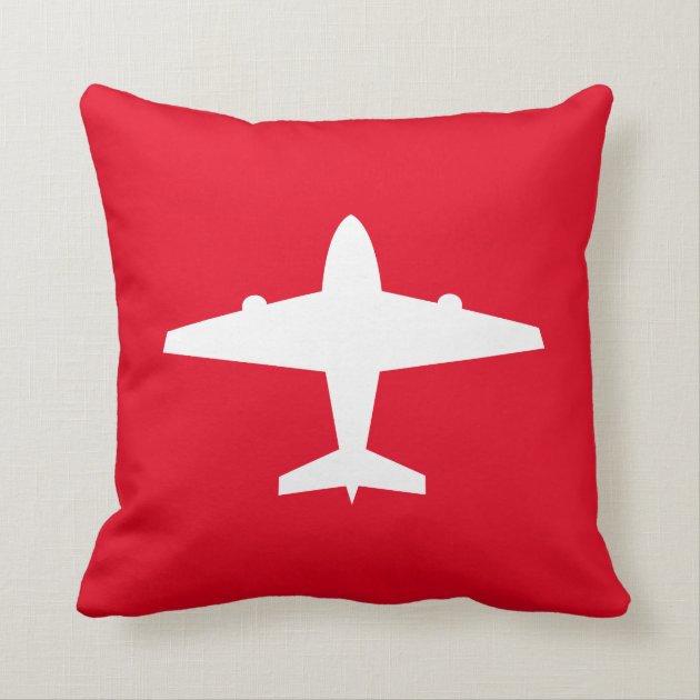 airplane throw pillow