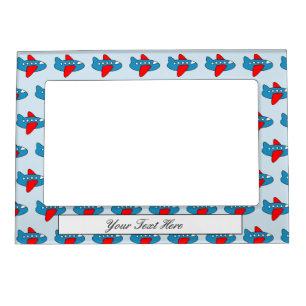 Custom kid's airplane toy magnetic photo frame