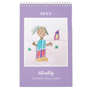 Custom Kids' Art Keepsake Christmas Gift Calendar