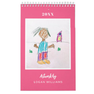 Custom Kids' Art Keepsake Christmas Gift Calendar