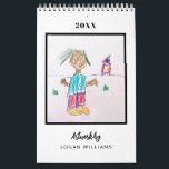 Custom Kids' Art Keepsake Christmas Gift Calendar<br><div class="desc">Create a one-of-a-kind calendar designed with your child’s artwork! This custom calendar is a thoughtful way to showcase their creativity and makes a perfect holiday gift for grandparents, parents, teachers, or anyone who loves handmade keepsakes. Each month features a different masterpiece, turning your child’s drawings into a unique, year-round treasure....</div>