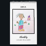 Custom Kids' Art Keepsake Christmas Gift Calendar<br><div class="desc">Create a one-of-a-kind calendar designed with your child’s artwork! This custom calendar is a thoughtful way to showcase their creativity and makes a perfect holiday gift for grandparents, parents, teachers, or anyone who loves handmade keepsakes. Each month features a different masterpiece, turning your child’s drawings into a unique, year-round treasure....</div>