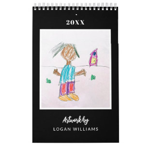 Custom Kids' Art Keepsake Christmas Gift Calendar