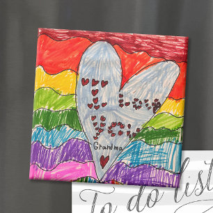 Custom Kids' Art Keepsake Magnet