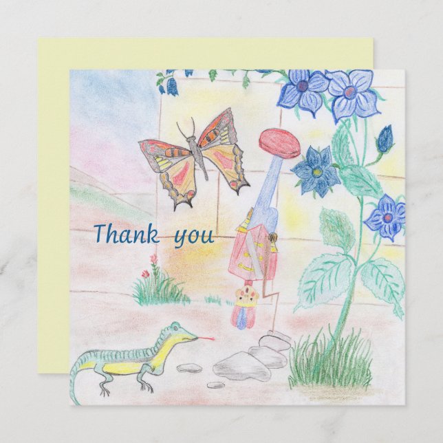 Custom Kids Artwork, Nutcracker toy, butterfly,  (Front/Back)