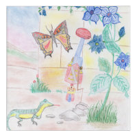 Custom Kids Artwork, Nutcracker toy, butterfly, 