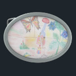 Custom Kids Artwork, Nutcracker toy, butterfly,  Belt Buckle<br><div class="desc">Hand drawn Nutcracker toy,  butterfly,  flowers,  lizard. 
Custom Kids Artwork,   Add Your Artwork.
You must know that you get a photo!</div>