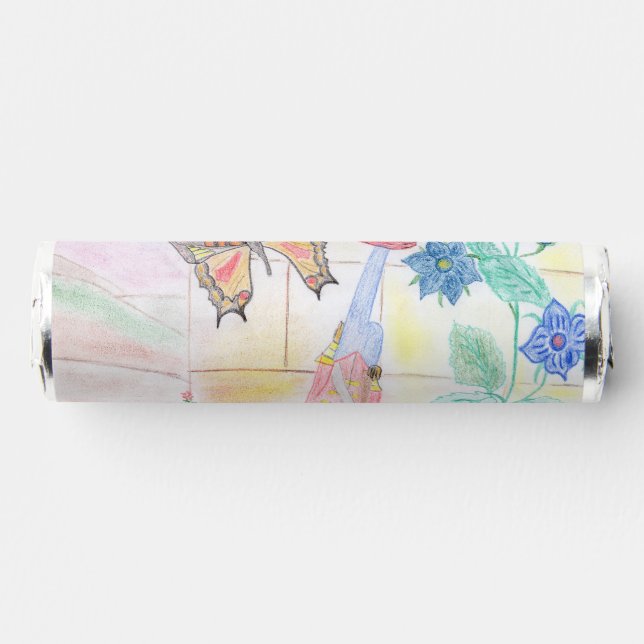 Custom Kids Artwork, Nutcracker toy, butterfly,  Breath Savers® Mints (Front)