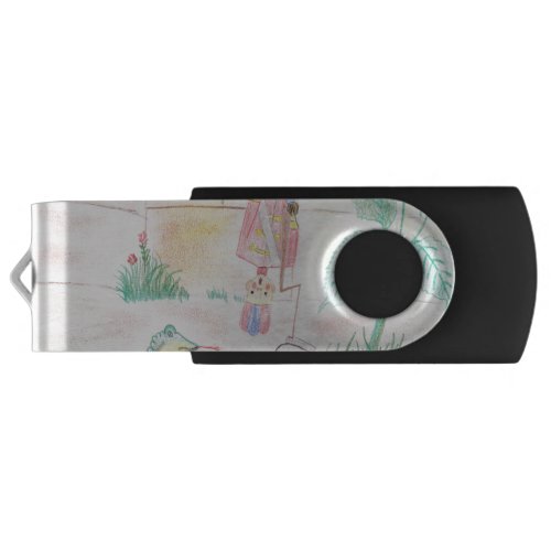 Custom Kids Artwork Nutcracker toy butterfly  Flash Drive