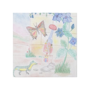Custom Kids Artwork, Nutcracker toy, butterfly, Gallery Wrap