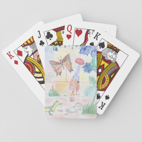 Custom Kids Artwork Nutcracker toy butterfly  Poker Cards