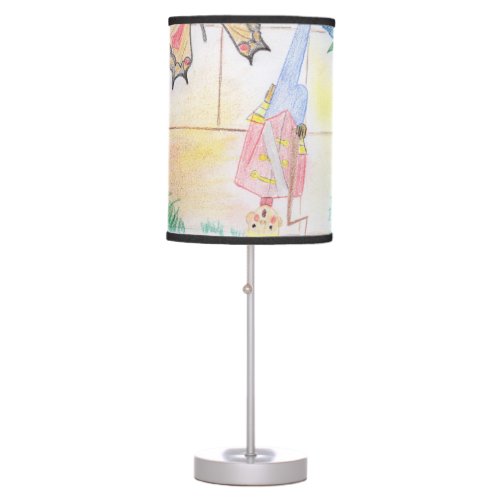 Custom Kids Artwork Nutcracker toy butterfly  Table Lamp