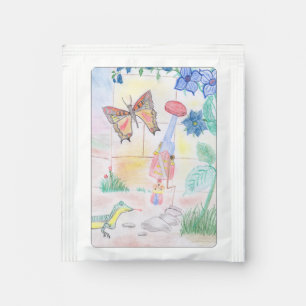 Custom Kids Artwork, Nutcracker toy, butterfly,  Tea Bag Drink Mix