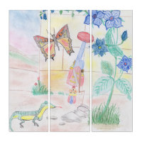 Custom Kids Artwork, Nutcracker toy, butterfly, 