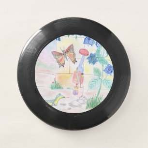 Custom Kids Artwork, Nutcracker toy, butterfly, Wham-O Frisbee