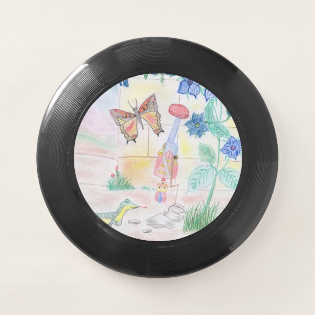 Custom Kids Artwork, Nutcracker toy, butterfly,  Wham-O Frisbee (Front)