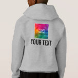 Custom Kids Back Design Hoodie Clothing Apparel<br><div class="desc">Kids Back Design Hoodie Clothing Apparel Pullover Add Image Logo Text Here Template Personalized Kids Boys Light Steel Hooded Sweatshirt Pullover.</div>
