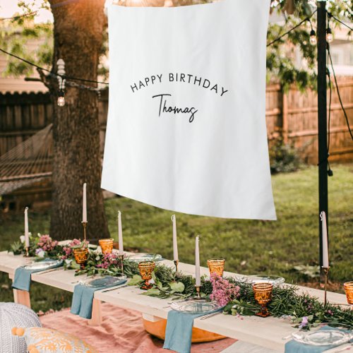 Custom Kids Birthday Name Sheet Backdrop Banner