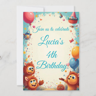 Custom Kids Birthday Party Invite