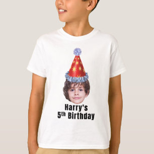 Custom kids birthday tshirt, 5th birthday  T-Shirt