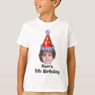 Custom kids Birthday Tshirt, 5th birthday tee