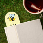 Custom kid's bookmark with cute bee cartoon<br><div class="desc">Custom kid's bookmark with cute bee cartoon. Add your own personalized text or name. Paper bookmarks in different shapes. Cute animal design. Great for helping children read. Upload your own fun picture or graphic optionally.</div>