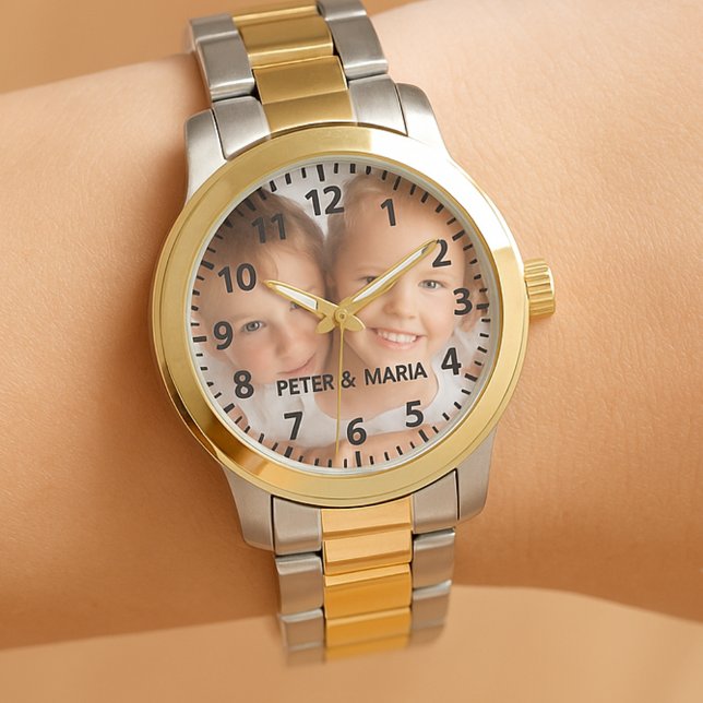 Custom kids children photo names year mom watch (Creator Uploaded)