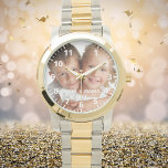 Custom kids children photo names year mom watch<br><div class="desc">Add Your own favorite photo of your family,  kids,  husband,  children,  friends or pet.  White numbers with minutes.  Personalize and add their names and year,  white letters.
Perfect for your mother,  grandmother on mother's day,  or as a birthday or Christmas gift.</div>