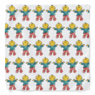 Custom Kids Christmas Drawing Bandana