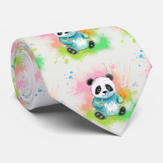 custom kids drawing neck tie (Rolled)