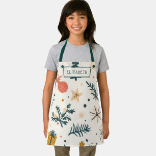 Custom Kids Holiday Baking Apron