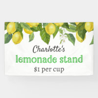 Custom Kids Lemonade Stand Banner