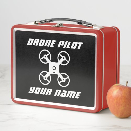 Custom kids lunch box for little drone pilot
