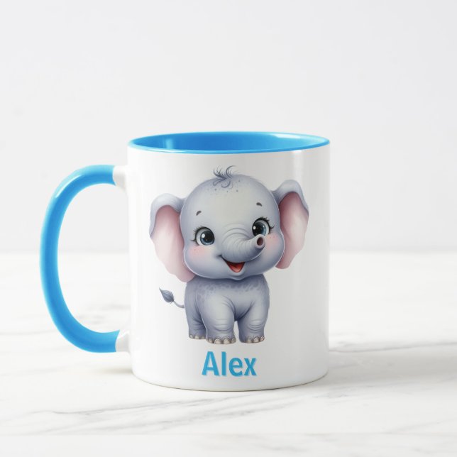 Custom kid's mug with animal design (Left)