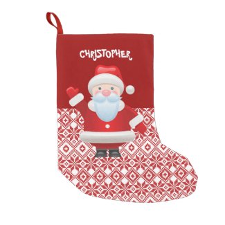 Custom Kid's Name Fun Christmas Stocking