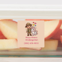 Custom Kids Name Stickers & Daycare Labels