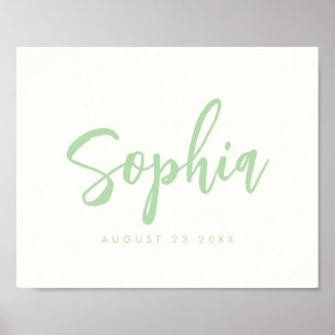 Custom Kid's Room Baby Name Nursery Wall Print