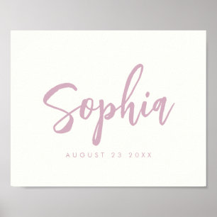 Custom Kid's Room Baby Name Nursery Wall Print