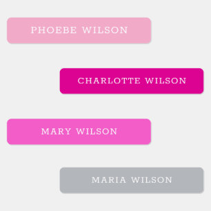 Custom Kids' School Name  Labels