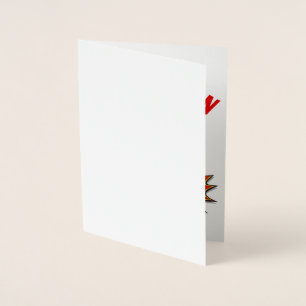 Custom Kids Superhero Name Foil Card