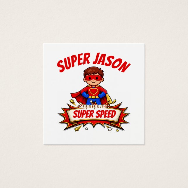 Custom Kids Superhero Name & Superpower (Front)
