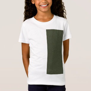 Custom Kids' T-Shirt – Moss Green Textured Stripe