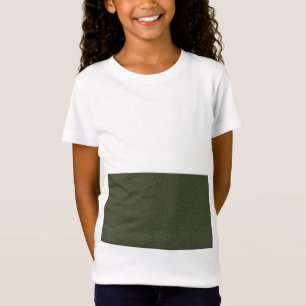 Custom Kids' Tee – Moss Green Glitter Block