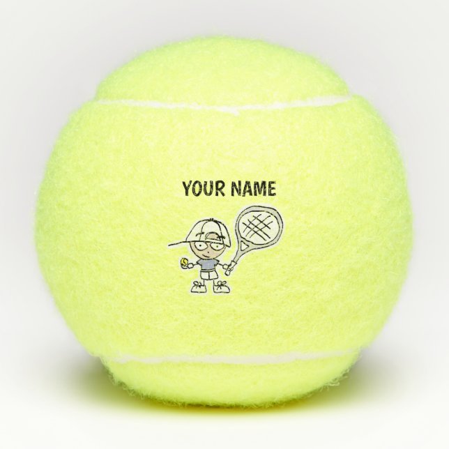 Custom kids tennis balls Christmas stocking filler (Front)