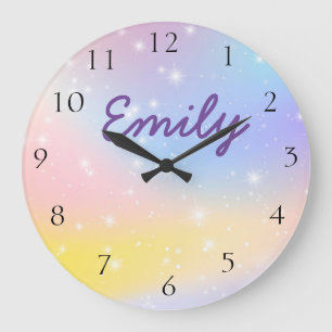 Custom Kids Unicorn Wall Clock