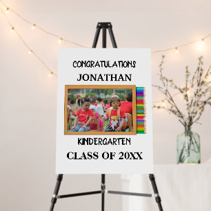 Custom kindergarten graduate chalkboard photo foam board