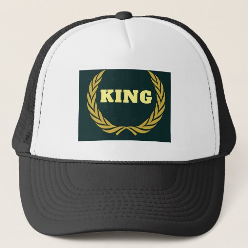 Custom KING Image and Text Alfa Slab One Font Trucker Hat