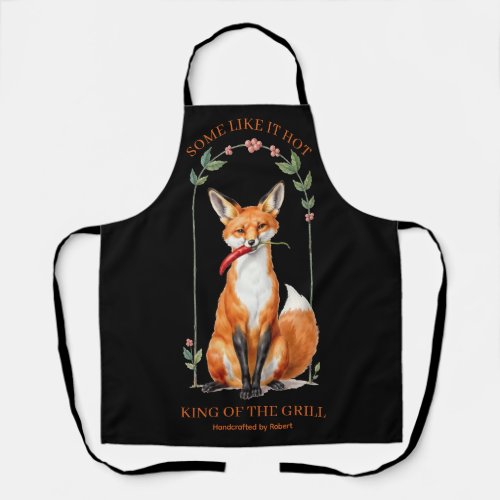 Custom King of the Grill Dad Apron