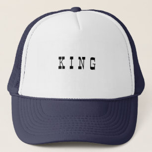 Custom King text name Caps Hats Cool Trucker