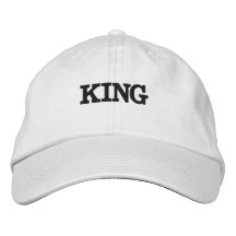 Custom King Text or Name or Word with White Color
